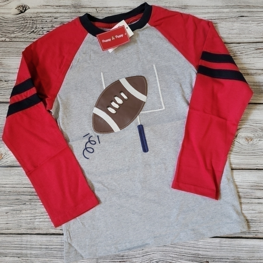 Gymboree Football Raglan Size 8 NWT